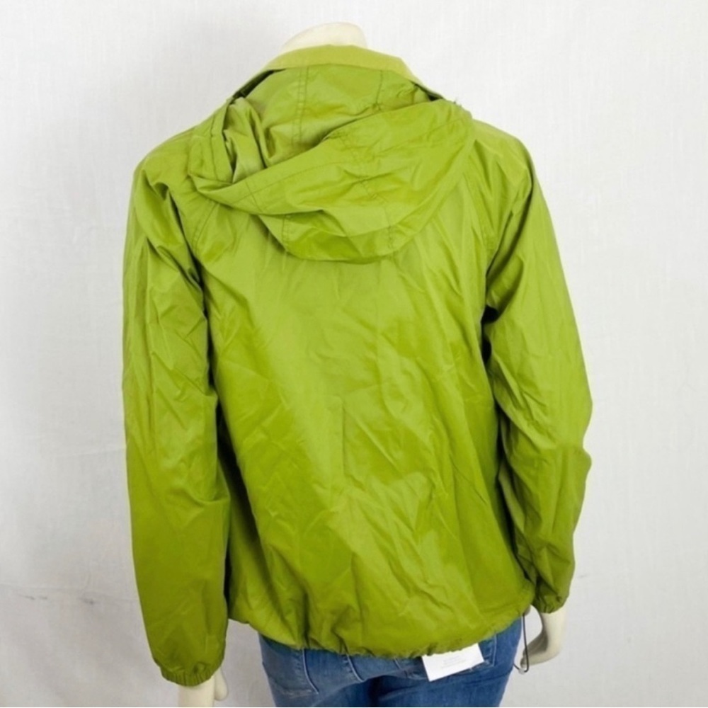 L.L Bean hooded rain jacket green zip up size XS - Picture 7 of 8
